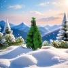 Green artificial Christmas tree, highly realistic pine needle decorative tree, festive home decoration Specification image